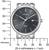 Reloj de hombre con caja de acero inoxidable y esfera gris oscuro, cuarzo WR50