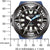 Reloj de buceo Citizen para hombre con tamaño, correa de silicona azul y bisel negro
