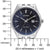 Reloj Citizen Eco-Drive con esfera azul, brazalete de eslabones de acero inoxidable y corona visible