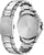 Pulsera de acero inoxidable plateado para hombre con fondo cerrado