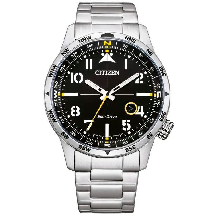 Citizen Aviator BM7550-87E Herrenuhr • Eco-Drive Solar • Mineralglas