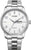 Reloj Citizen BM8550 con correa de metal plateado y esfera blanca