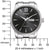 Reloj para hombre con esfera negra, números romanos, ventana de fecha y Eco-Drive