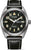 Reloj Citizen para hombre con esfera negra, visualización de fecha y correa de cuero negra
