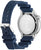 Reloj para hombre con correa azul y tapa trasera visible
