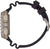 Pulsera de hombre, vista lateral con corona y correa de caucho negro