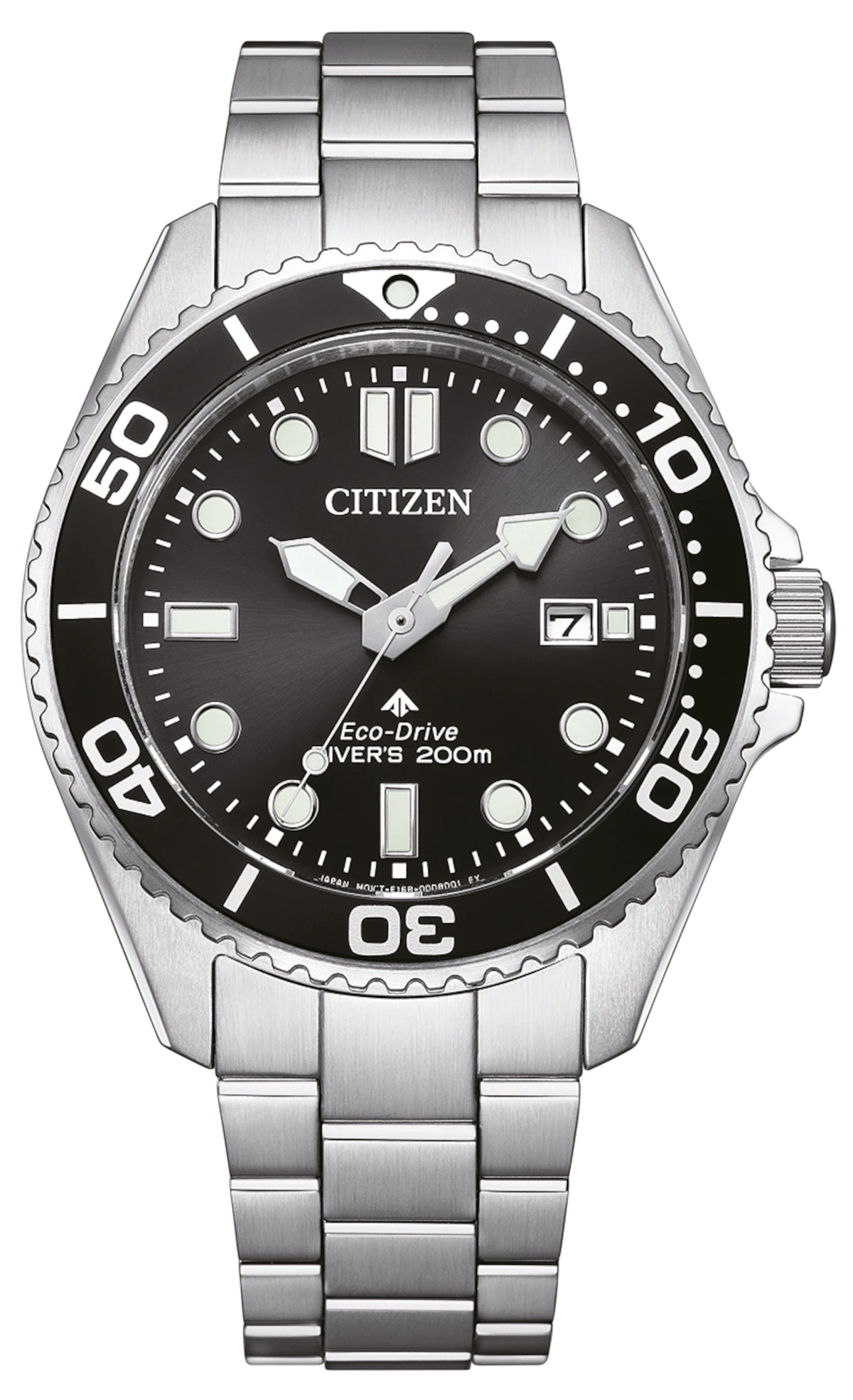 Reloj Citizen Promaster para hombre con esfera negra, correa y bisel de acero