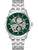 Zegarek męski Bulova z zieloną tarczą i mechanizmem typu skeleton, bransoleta ze stali szlachetnej