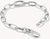 Pulsera de plata con eslabón de conexión y charm ovalado