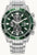 Reloj de hombre con esfera CITIZEN, dial verde y pulsera de acero inoxidable plateado