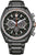Reloj cronógrafo Citizen Eco-Drive para hombre con esfera negra y correa negra