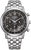 Reloj Citizen para hombre con esfera negra, contadores de cronógrafo y pulsera de acero inoxidable