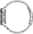 Pulsera de hombre con brazalete de acero inoxidable, cierre y eslabones perforados