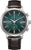 Reloj Citizen para hombre: esfera verde oscuro, manecillas, correa de cuero