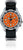 Reloj Chris Benz para hombre con esfera naranja y correa textil negra