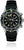 Reloj de hombre con correa negra, esfera y bisel multicolor