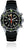 Reloj de buceo con correa de caucho negra, esfera negra y detalles en verde