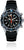 Reloj de hombre con correa de caucho negra, esfera negra y cronógrafo