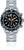 Reloj de hombre con correa de acero inoxidable, esfera azul e indicadores de cronógrafo