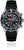 Reloj para hombre con cronógrafo, esfera azul oscuro y correa de caucho negra