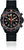 Reloj Chris Benz para hombre: correa negra, esfera negra, detalles naranjas