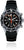 Reloj de buceo con correa de caucho negro, cronógrafo, esfera negra, bisel de acero inoxidable