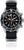 Reloj de pulsera cronógrafo para hombre con esfera negra, detalles rojos y correa de nailon