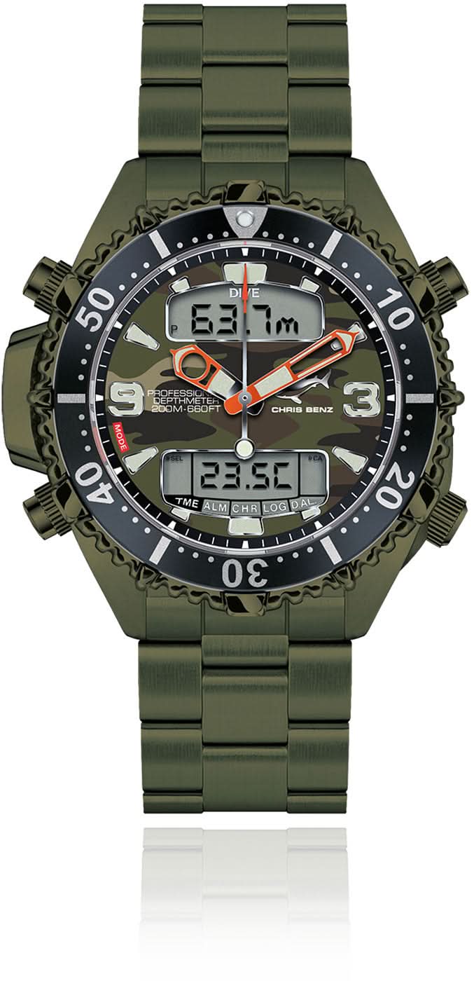 "Reloj de mujer con pulsera de acero inoxidable verde, esfera negra, manecilla roja, bisel"