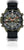 Reloj de profundidad digital con correa de tela negra, bisel negro y pantalla
