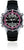 Reloj de buceo digital con correa negra, bisel rosa y pantalla digital