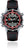 Reloj para hombre con correa textil negra, bisel rojo y pantalla digital