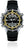 Reloj de buceo con correa negra, bisel con marcadores amarillos y pantalla digital