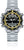 Reloj para hombre con esfera digital, bisel negro y marcadores amarillos