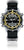 Reloj Chris Benz para hombre con correa textil negra, bisel amarillo y números de cristal