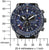 Vista frontal de reloj Citizen Promaster para hombre con indicación de tamaño, esfera azul