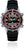 Chris Benz Reloj de buceo con correa negra y bisel rojo, pantalla digital