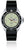 Reloj de hombre con correa negra, bisel plateado y esfera beige