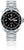 Reloj de hombre con correa de acero inoxidable plateado y esfera negra