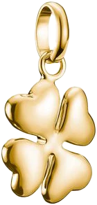Colgante Charm Thomas Sabo con trébol de 3D de la suerte, dorado