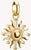 Colgante Charm Thomas Sabo Sol, dorado, con gemas blancas y asa