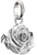 Charm de flor de rosa en plata con ojal, Thomas Sabo