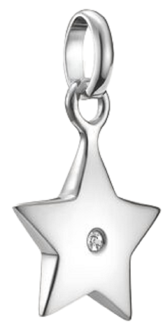 Charm de estrella Thomas Sabo en plata con piedra semipreciosa blanca