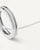 Vista detallada: Collar de plata de ley 925 con colgante en forma de anillo y pavé de circonitas
