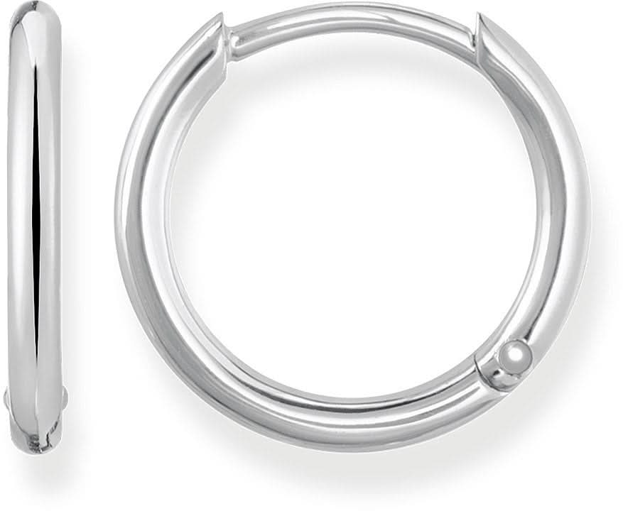 Aros pequeños de plata de ley 925, aros con cierre