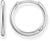 Aros pequeños de plata de ley 925, aros con cierre