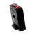 Funk-Wecker-Sender mit seitlichem roten Knopf, dunkles Gehäuse, Lüftungsgitter sichtbar