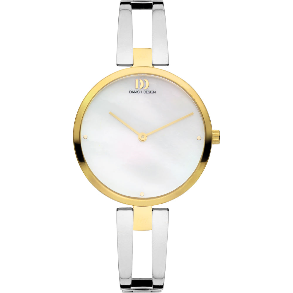 Danish Design Pure IV65Q1208 Damenuhr Bicolor • Mineralglas • Perlmutt-Zifferblatt