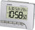 Despertador digital Casio de plástico, plateado, con pantalla grande y termómetro