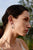 ANIA HAIE Aros Cuadrados, Plateados, Perfil Angular Marcado en la Oreja