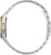 Pulsera de eslabones plateados con corona dorada para reloj Citizen de mujer